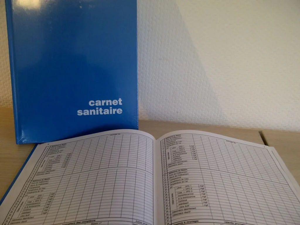 Carnet sanitaire ARS pour le suivi de l'eau des bassins recevant du public